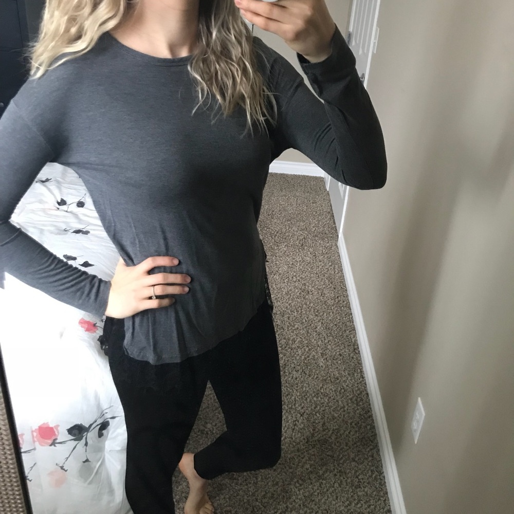 ‼️SOLD‼️Zara long sleeve top with lace bottom